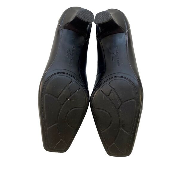 AK iflex black low heel pumps w/ silver accents in ladies size 6M - Picture 5 of 5